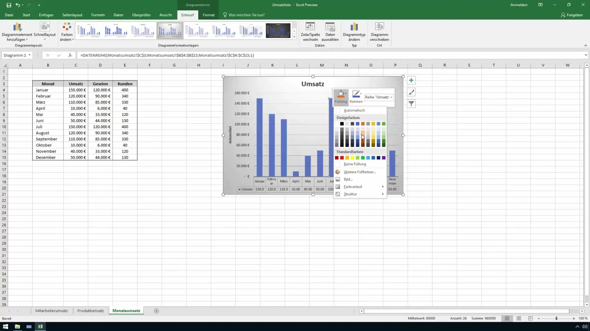 Excel'de etkili ve tekrar kullanılabilir grafik şablonları