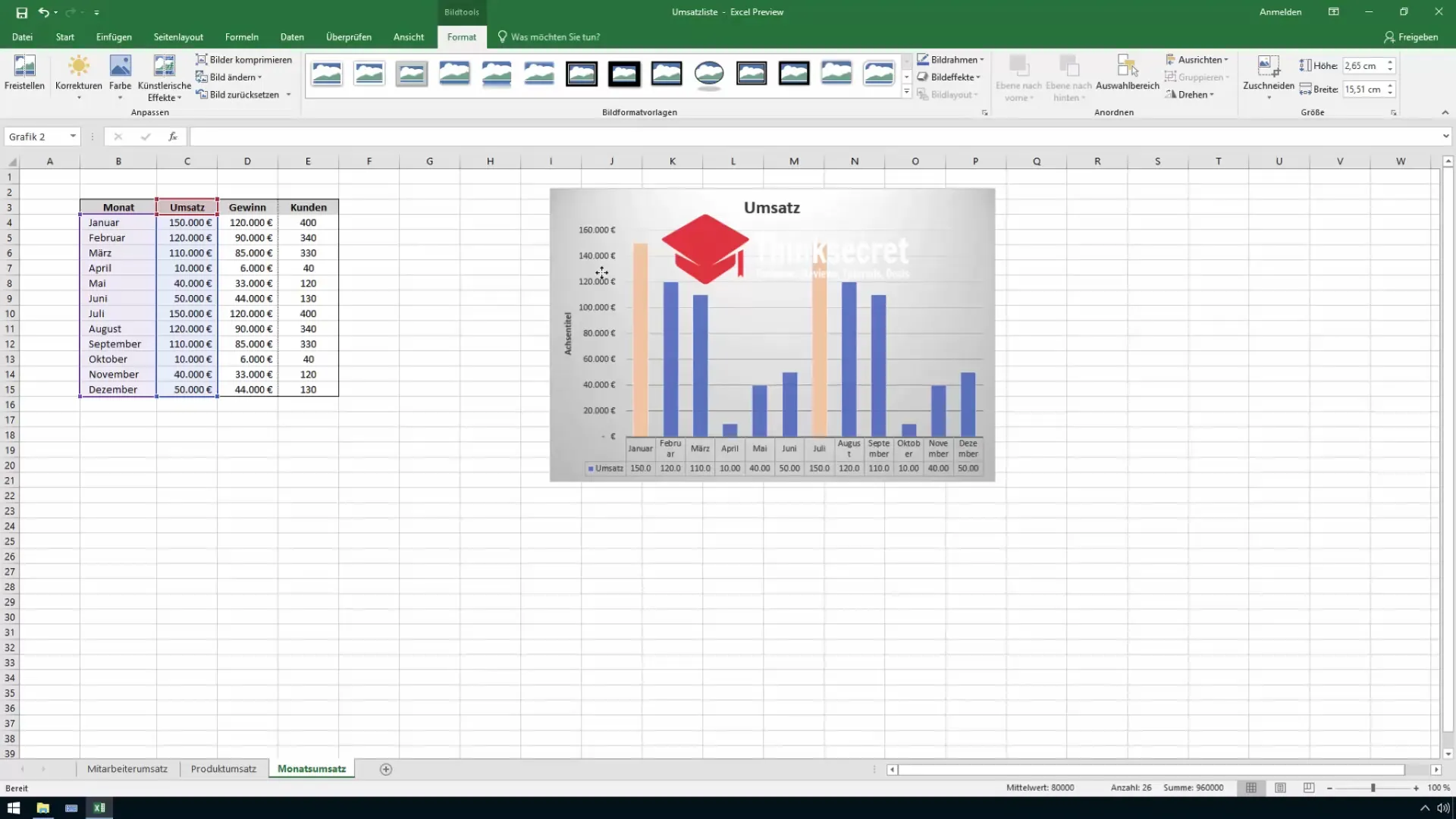 Excel'de etkili ve tekrar kullanılabilir grafik şablonları