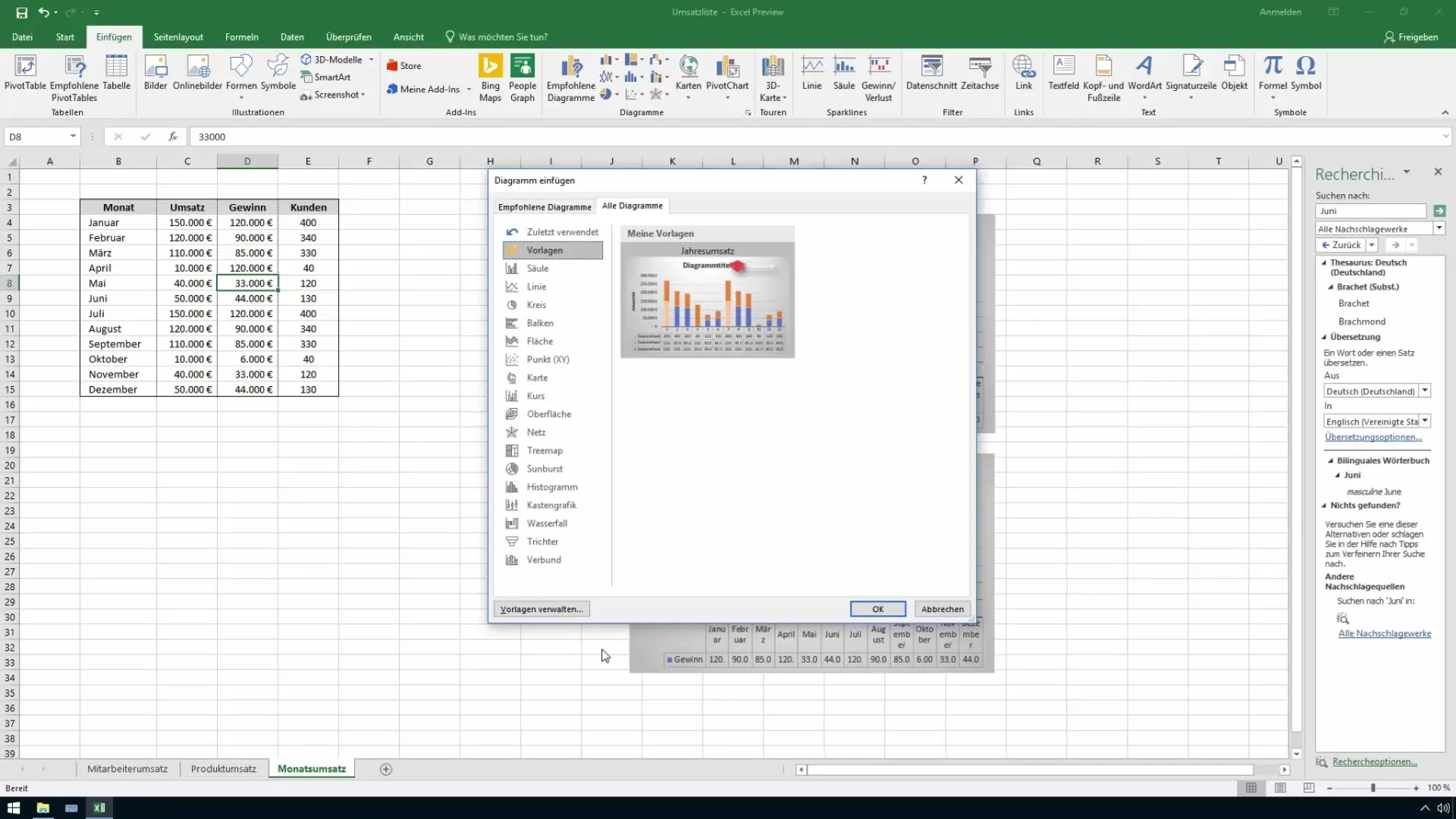 Excel'de etkili, yeniden kullanılabilir grafik şablonları