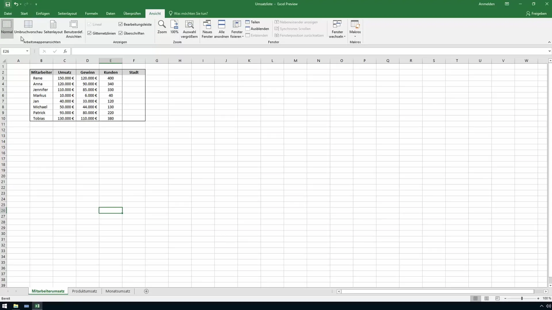 Menyesuaikan warna di lembar Excel