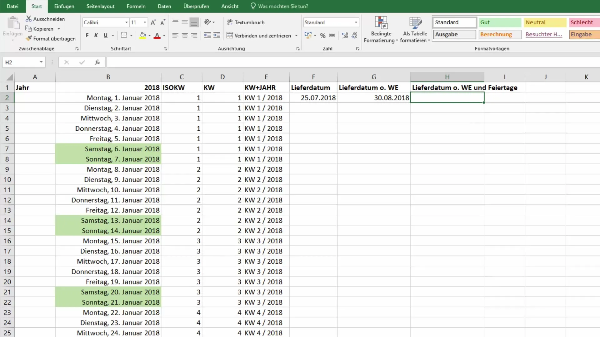 Функция за календар в Excel: Ефективно изчисляване на бъдеща дата