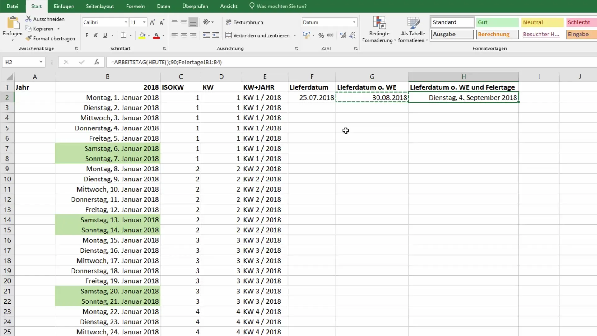 Fungsi Kalender Excel: Menghitung tanggal di masa depan secara efektif