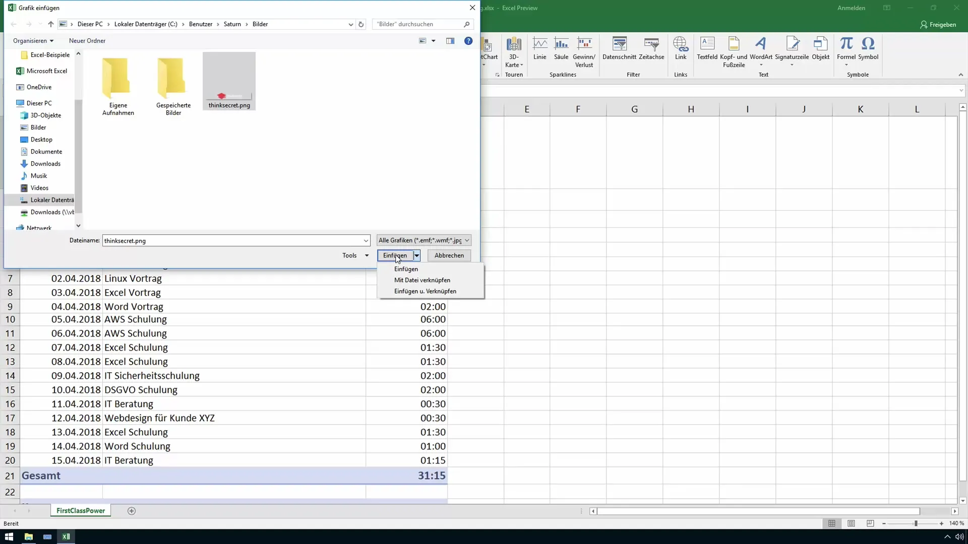 Mengintegrasikan dan mendesain gambar secara efektif di Excel