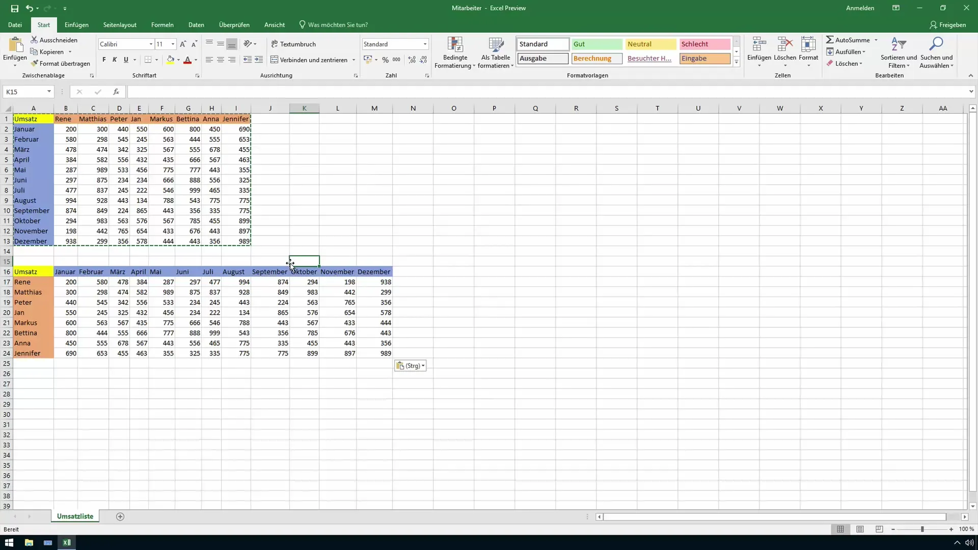 Transposer des colonnes et des lignes dans Excel - c'est aussi simple que ça !