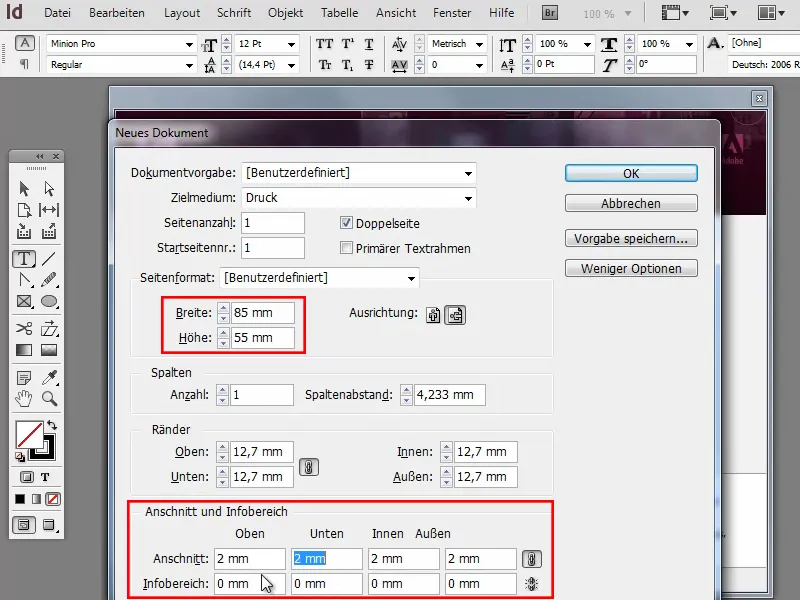 Création de cartes de visite sur Adobe InDesign - Style classique : design de médecin