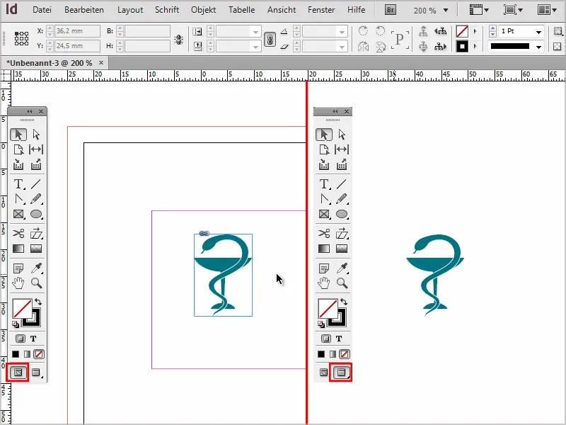 Crear tarjetas de visita en Adobe InDesign - Estilo clásico: Diseño médico