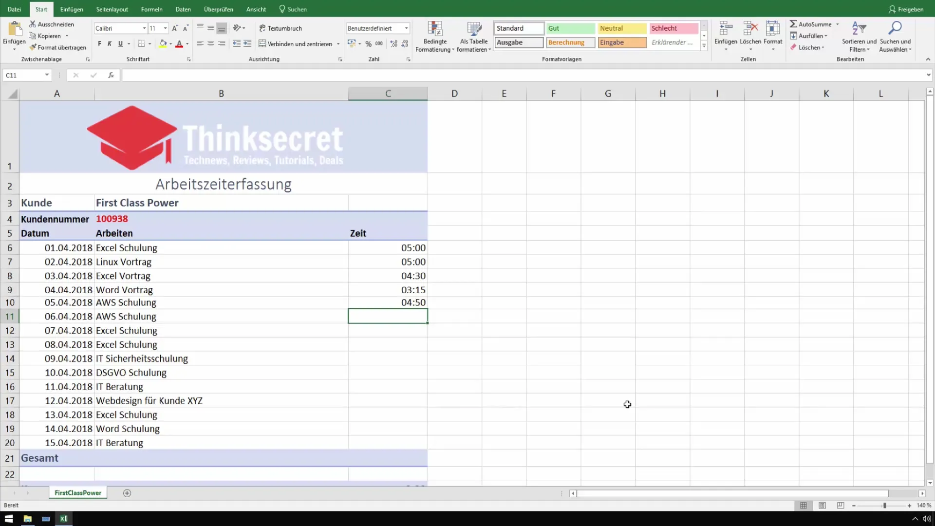 Inserire gli orari in modo efficiente utilizzando il tastierino numerico in Excel