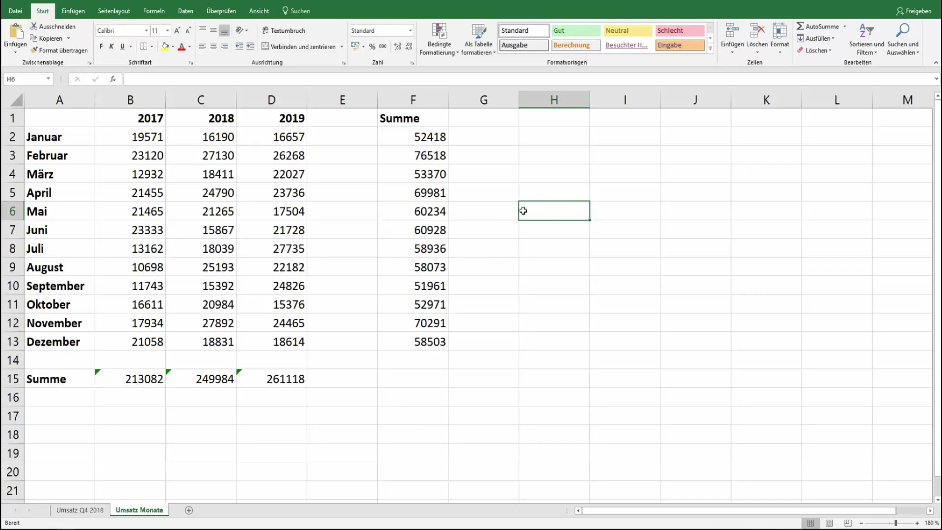 Copy formulas in Excel efficiently automatically