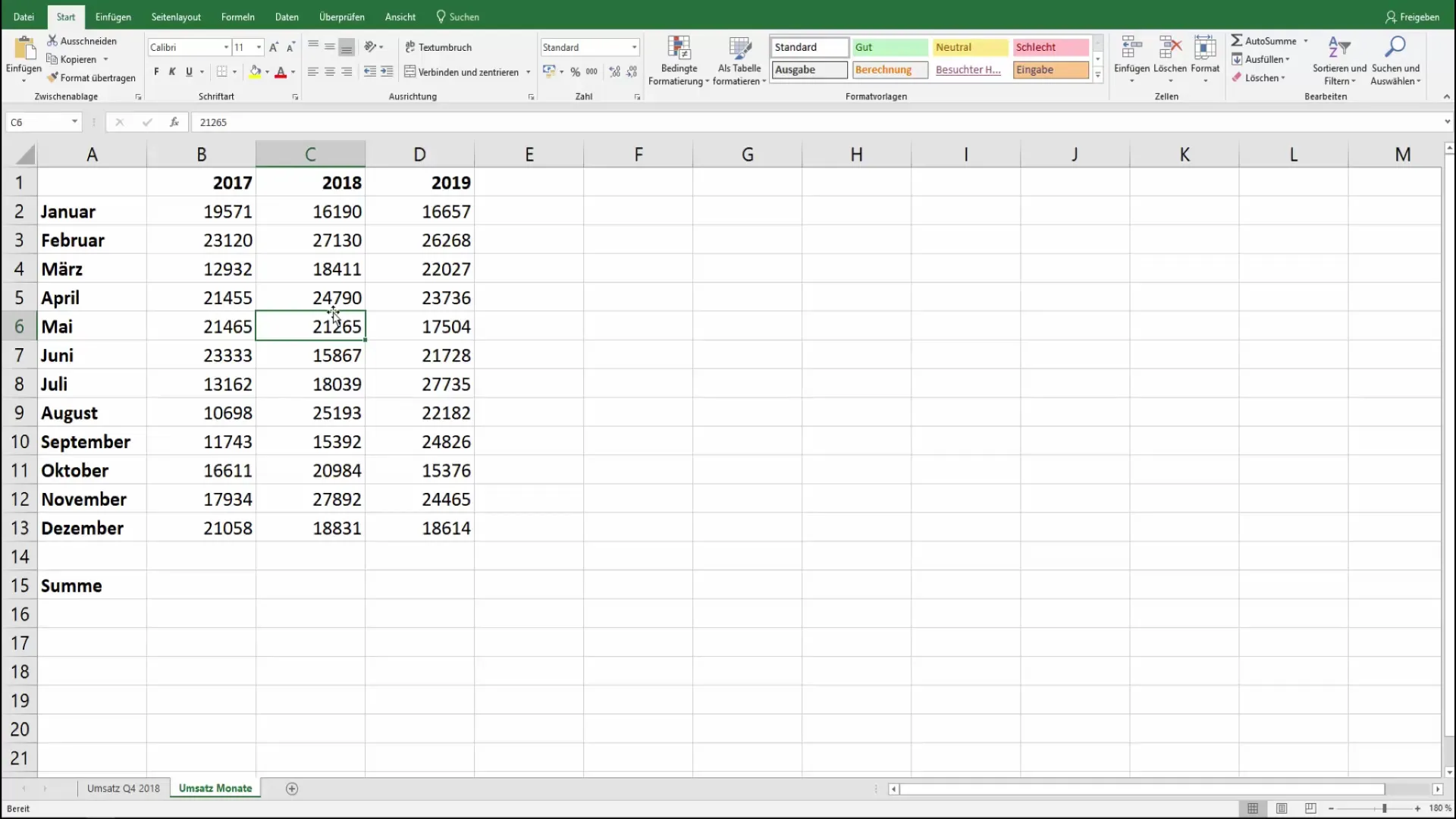 Copy formulas in Excel efficiently automatically