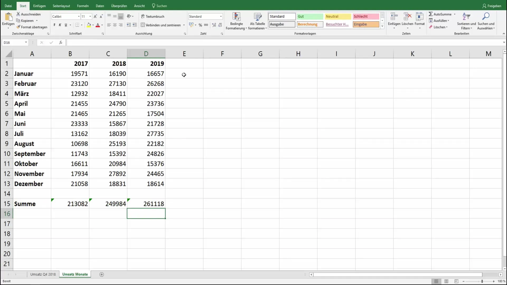 Copy formulas in Excel efficiently automatically