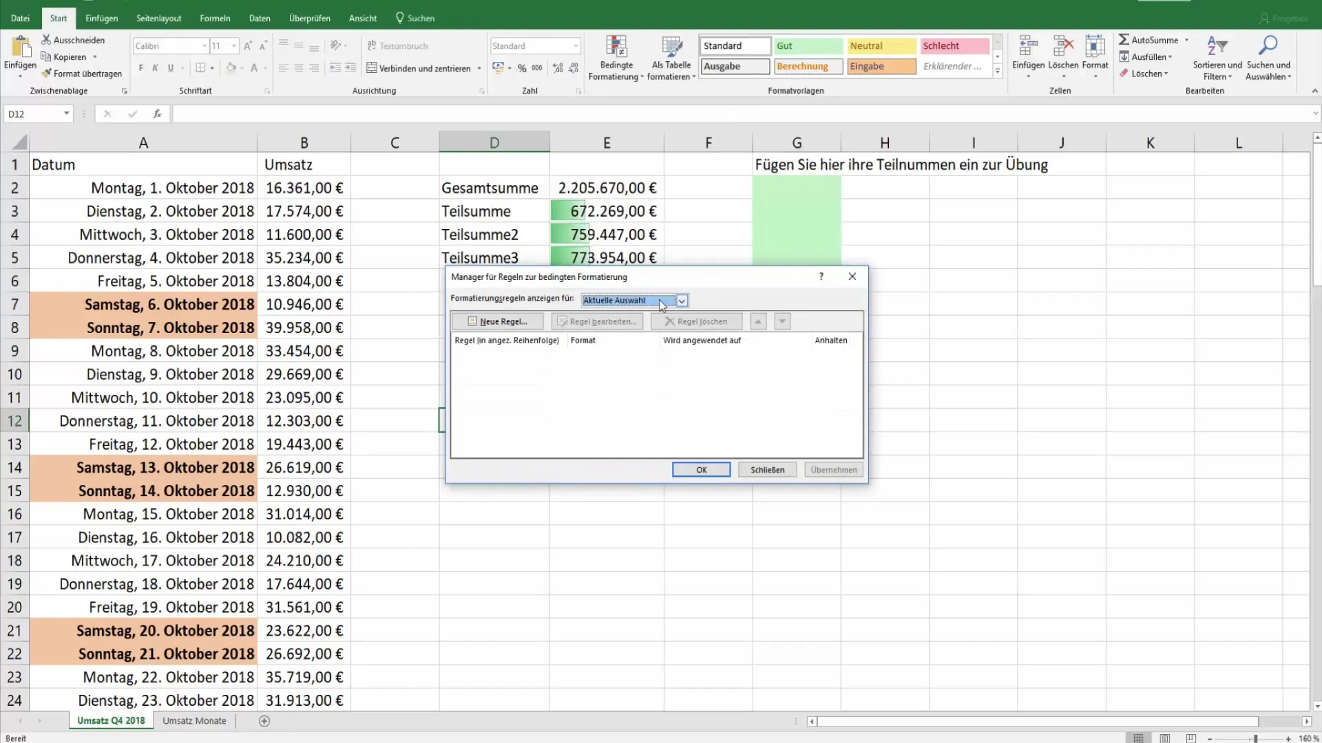 Efektyvus sąlyginio formatavimo valdymas programoje "Excel