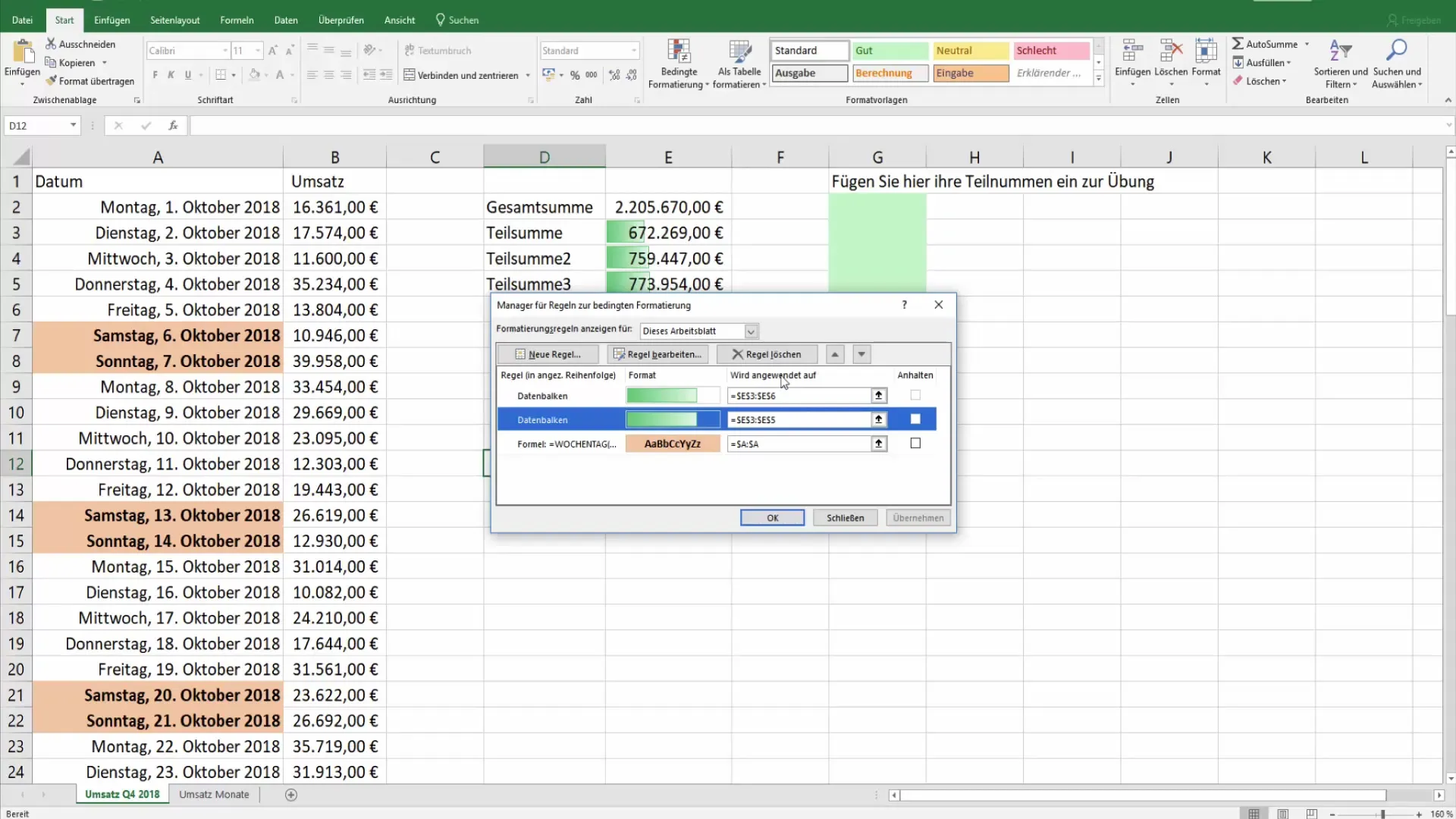 Efektyvus sąlyginio formatavimo valdymas programoje "Excel