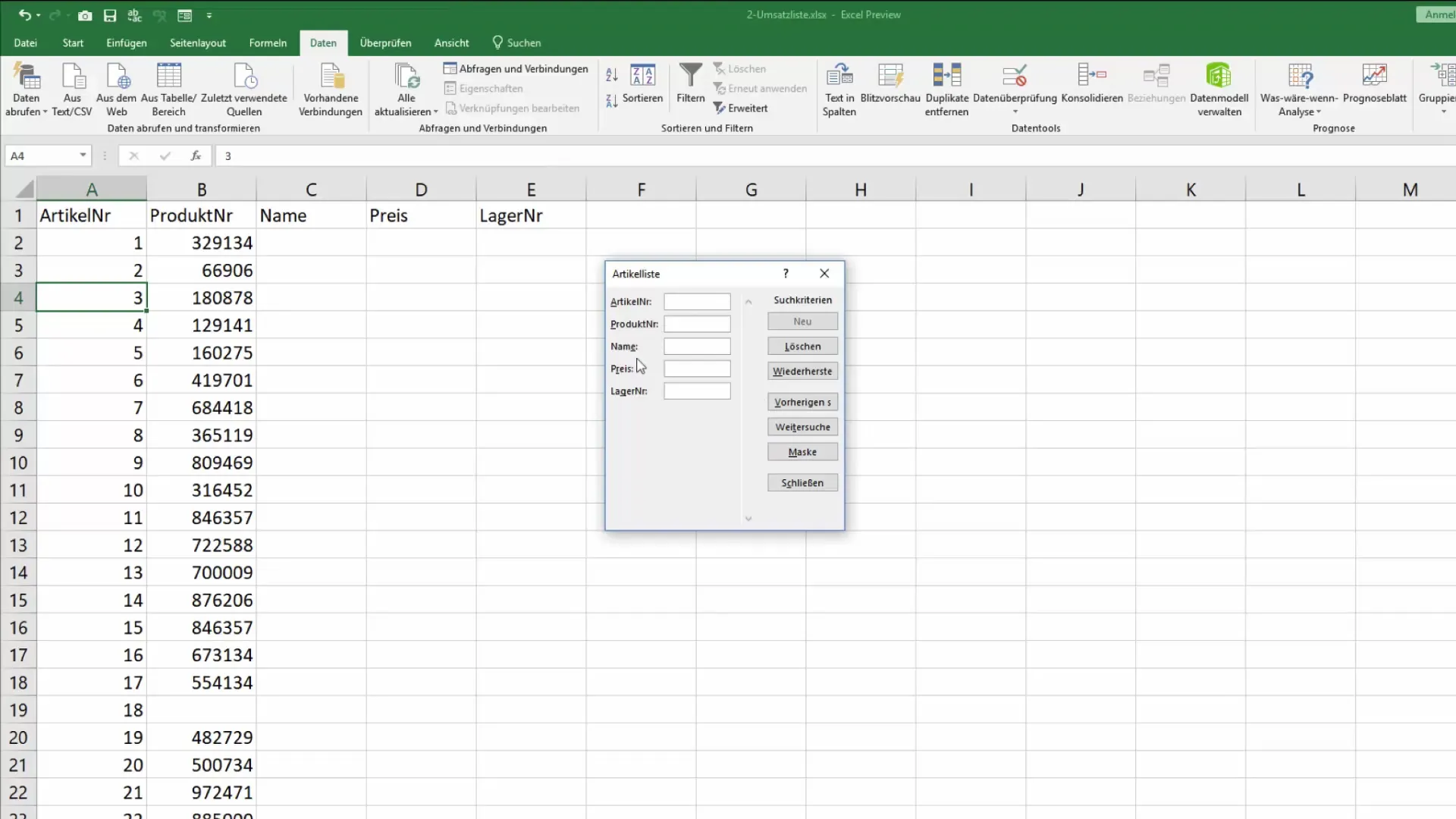 Optimal brug af Excel-databasemaskinen til let dataindtastning