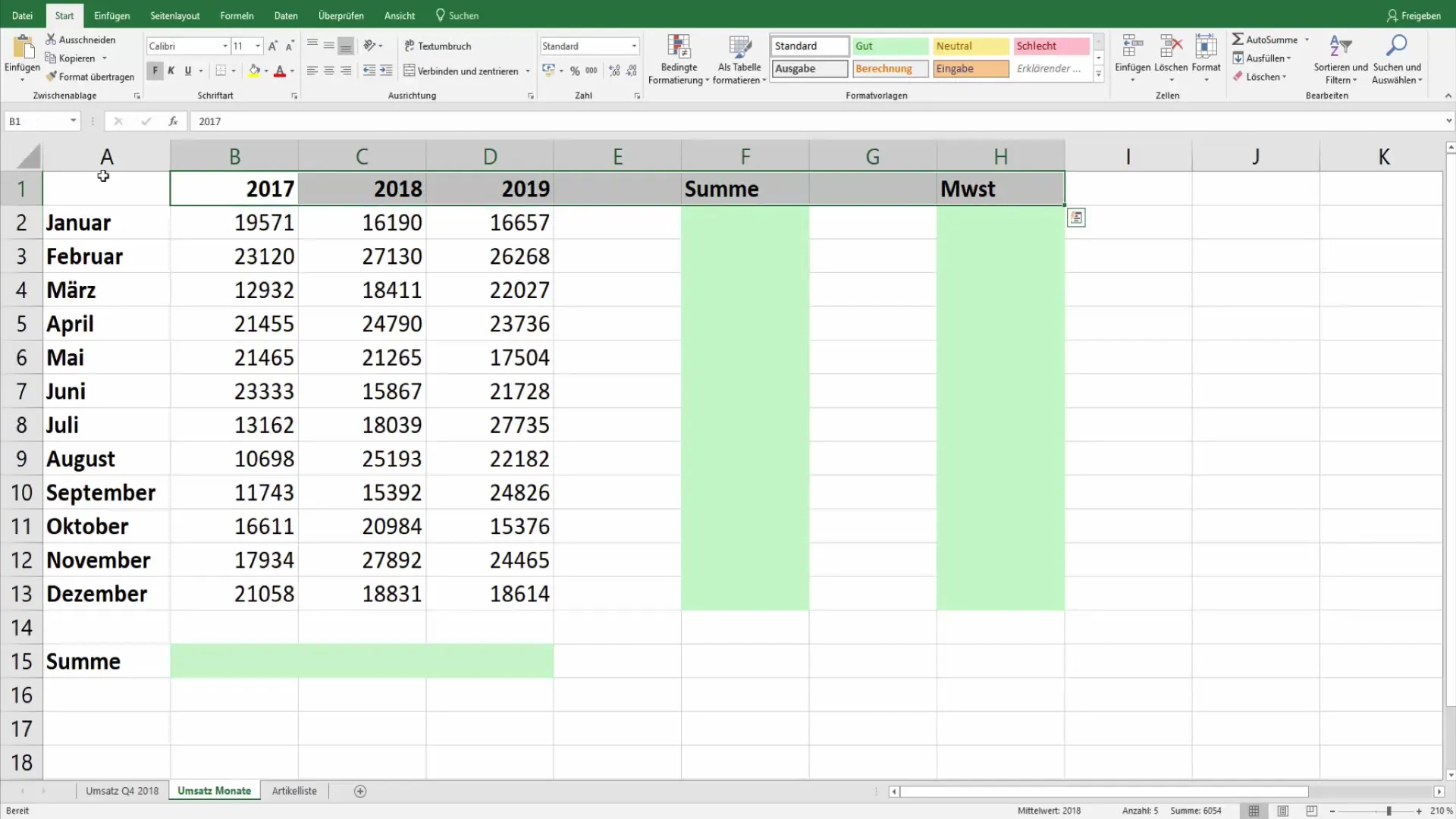 Efektyvus "Excel" lentelių su pasvirusiomis antraštėmis projektavimas