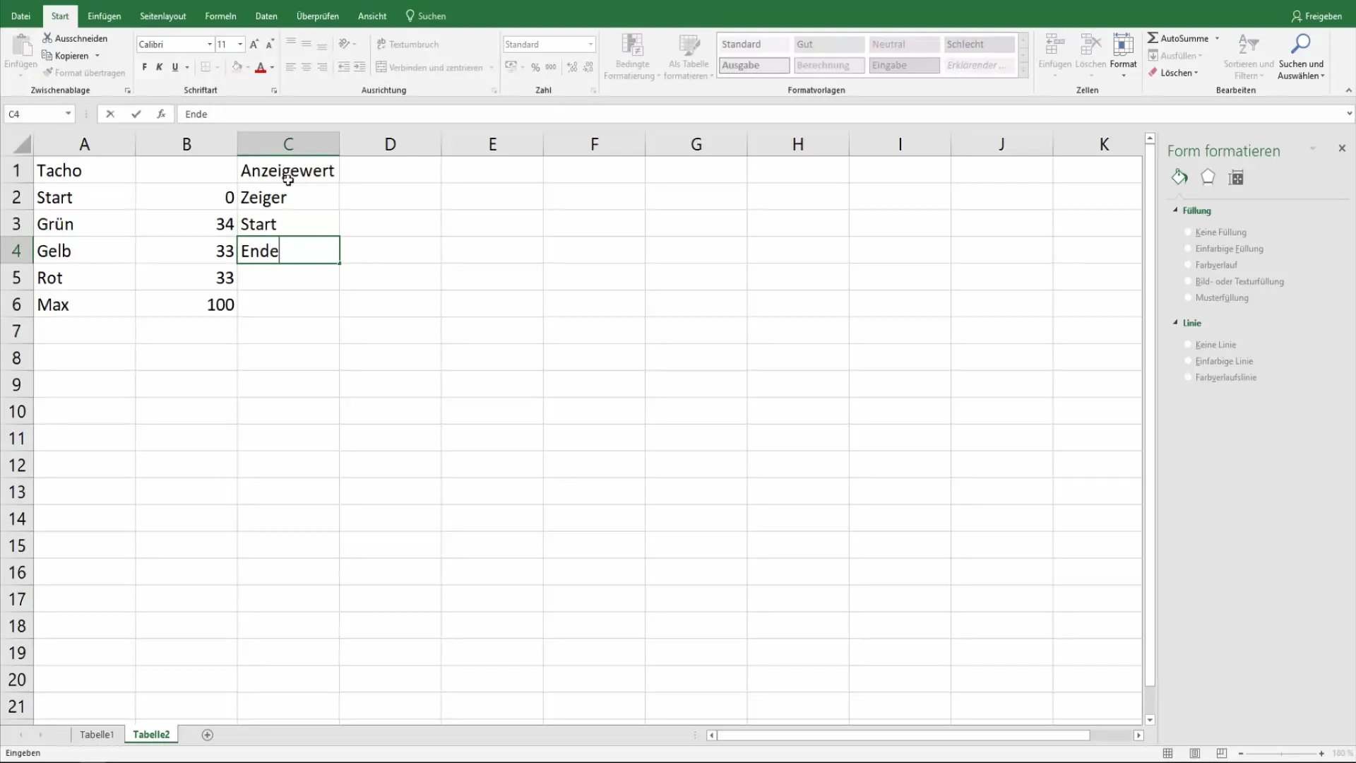 Sukurkite spidometro diagramą "Excel" programoje, kad aiškiai vizualizuotumėte duomenis