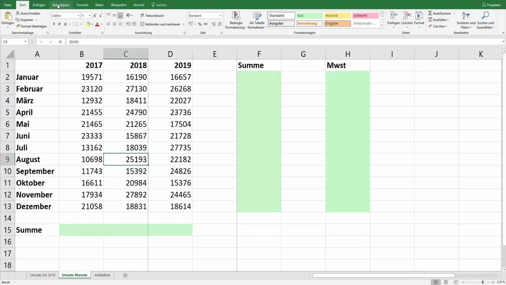 Spausdinti "Excel" lenteles viename puslapyje