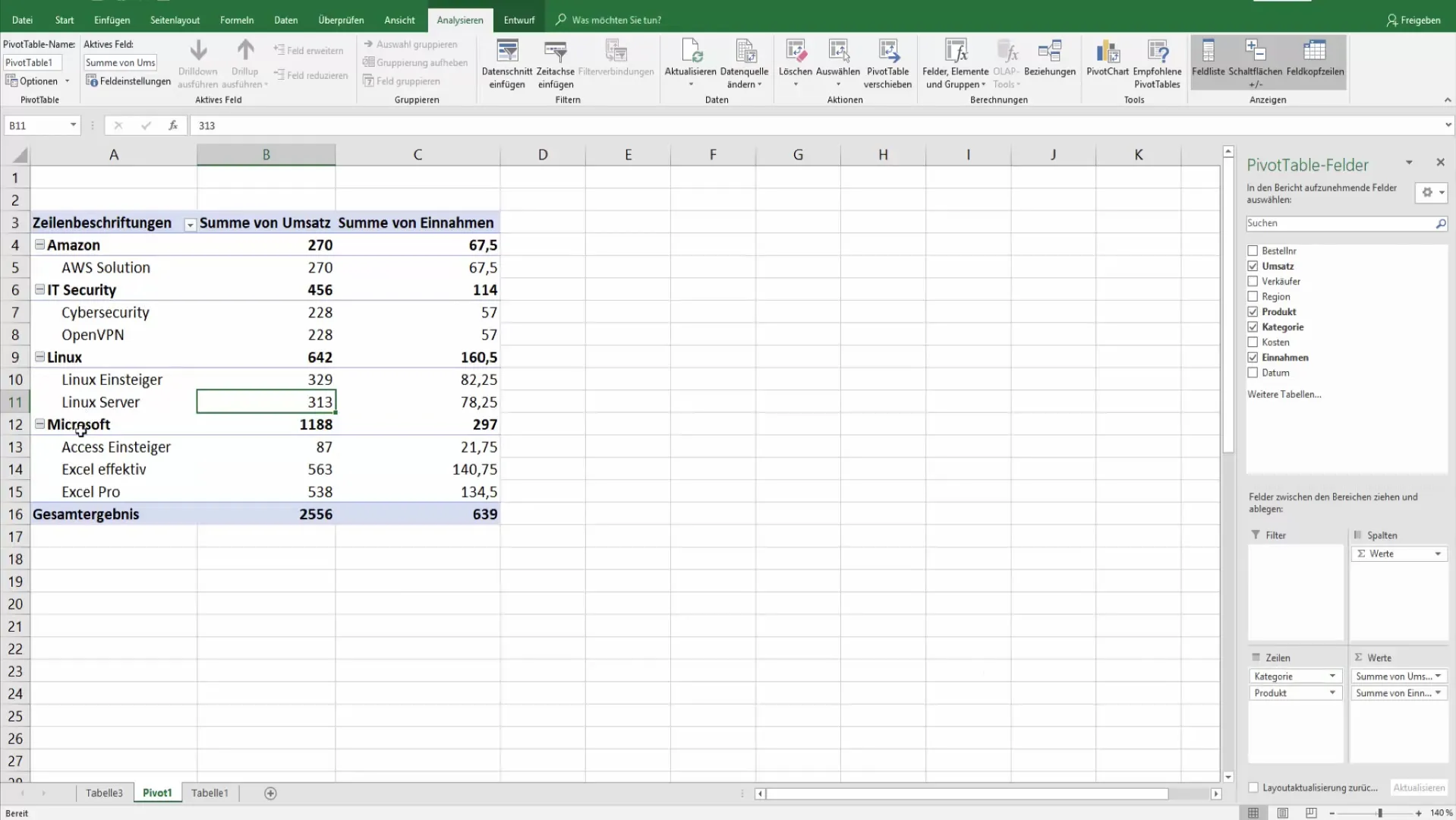 Udnyt Pivot-tabeller effektivt til beregninger og feltindstillinger