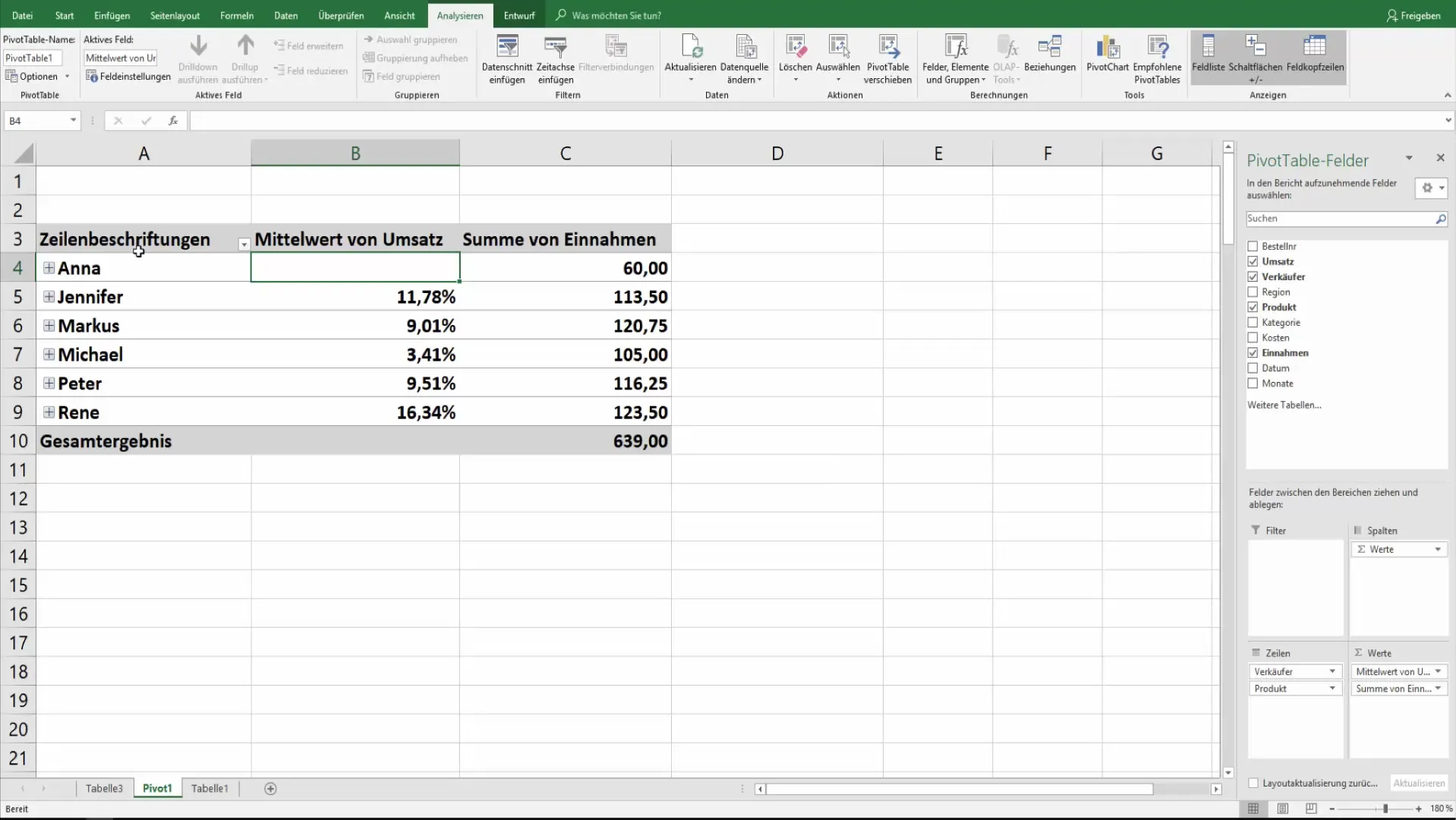 Оптимальные настройки для разворотных таблиц в Excel