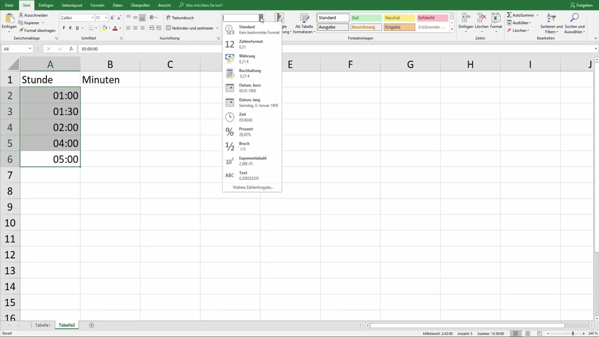 Excel: Convert hours to minutes, easily and quickly