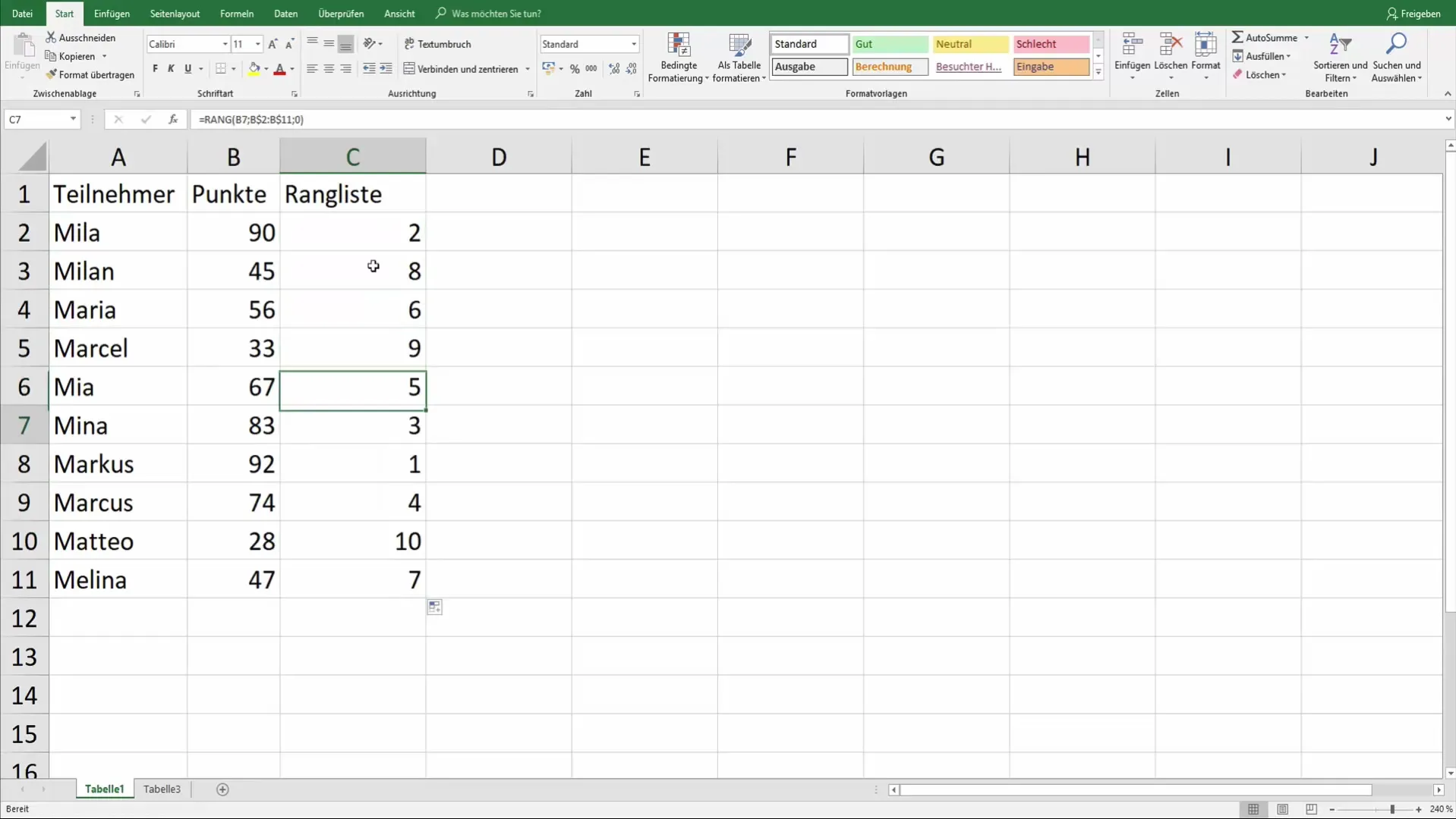 Automatically create Excel rankings for tournaments Create Excel leaderboards automatically for tournaments