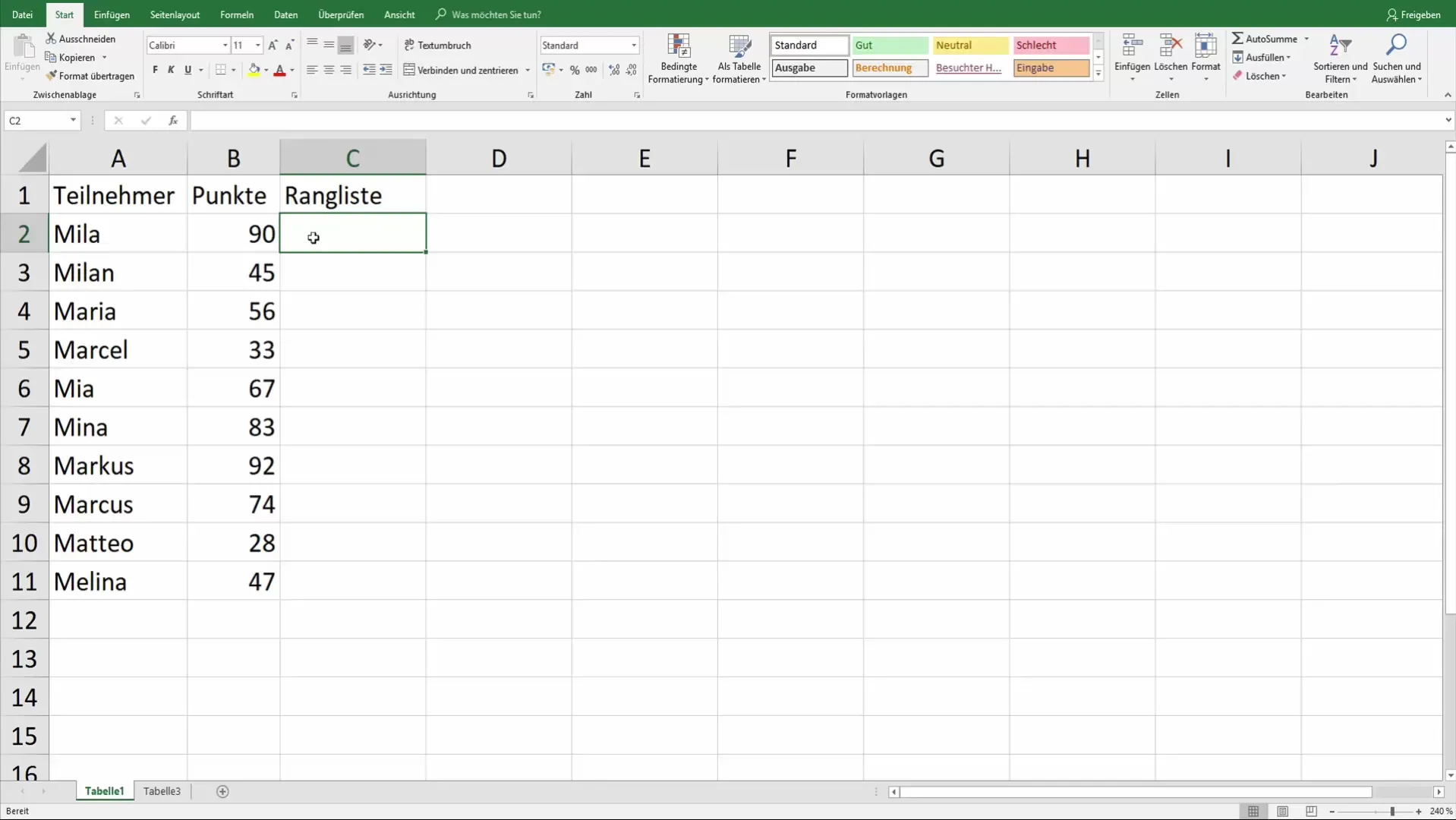Automatically create Excel rankings for tournaments Automatically create Excel leaderboards for tournaments
