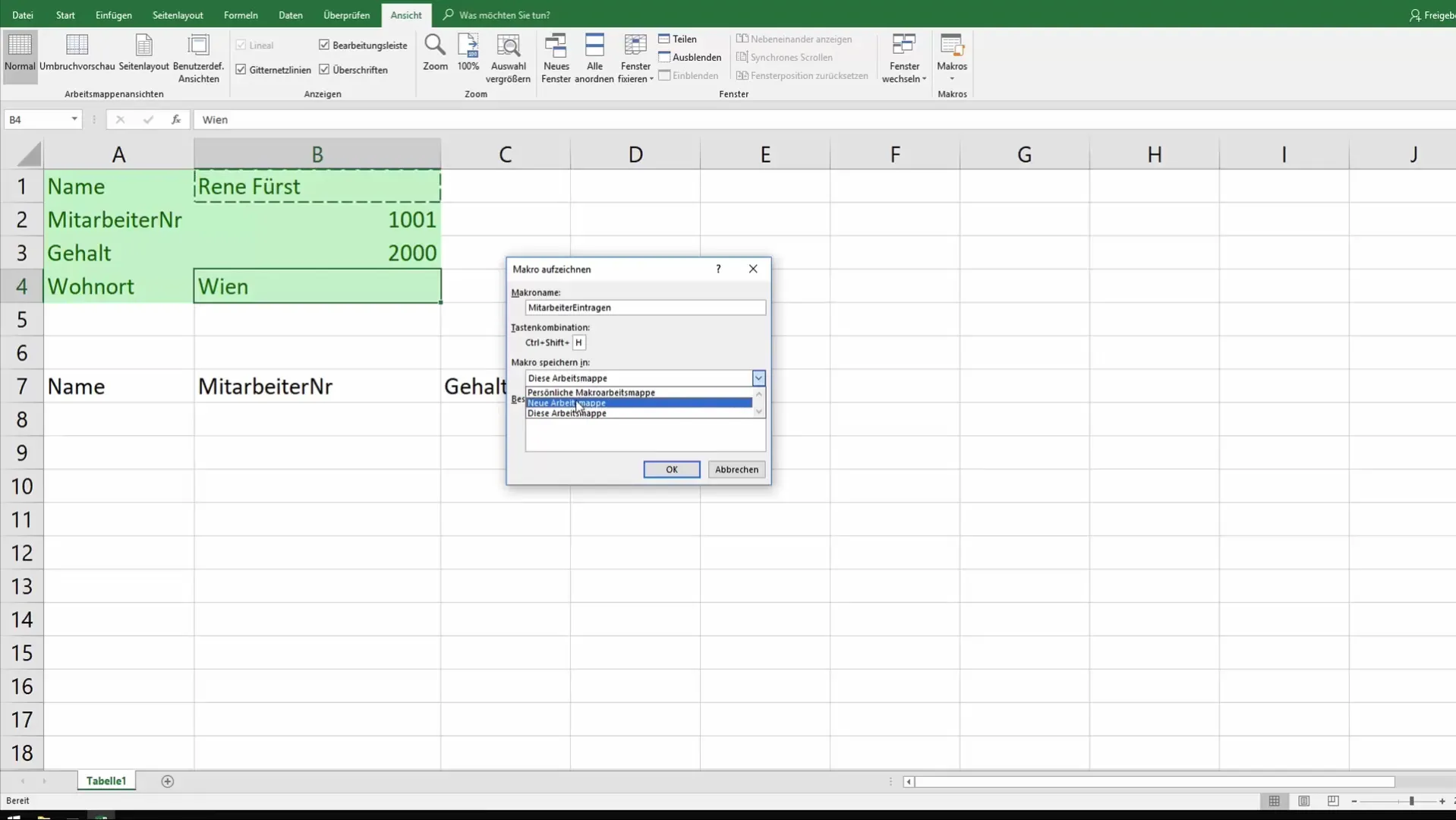 Efficient macros for data automation in Excel