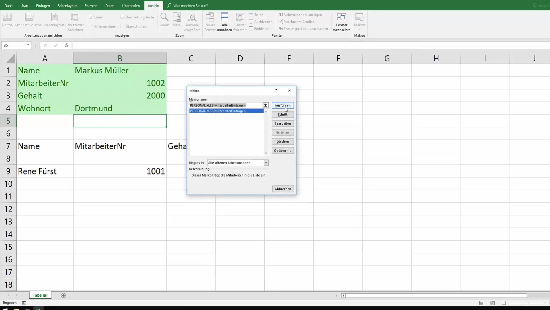 Efficient macros for data automation in Excel