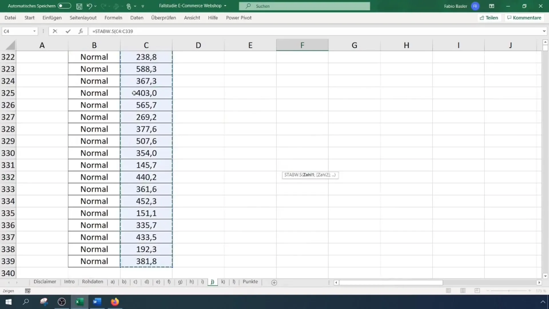 Statistilised analüüsid Excelis: uuringuandmete tõhus hindamine