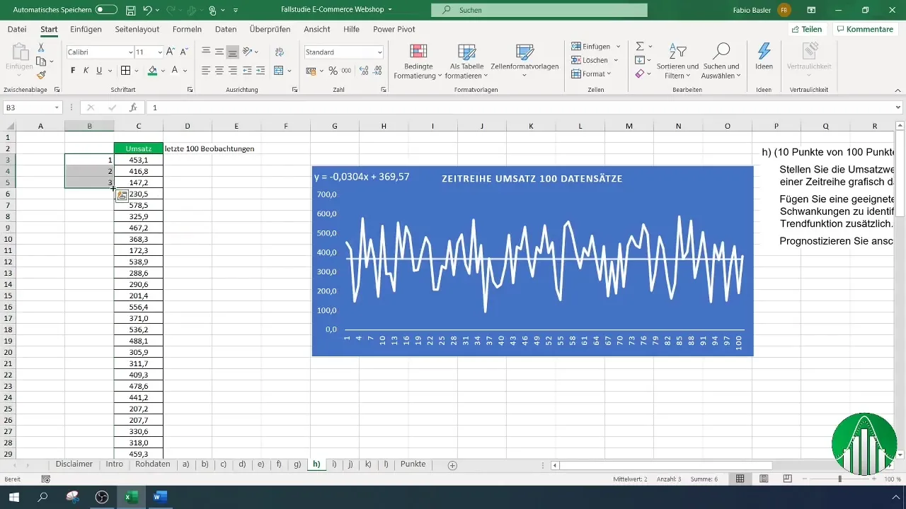 Прогноз продаж по временным рядам в Excel - Название