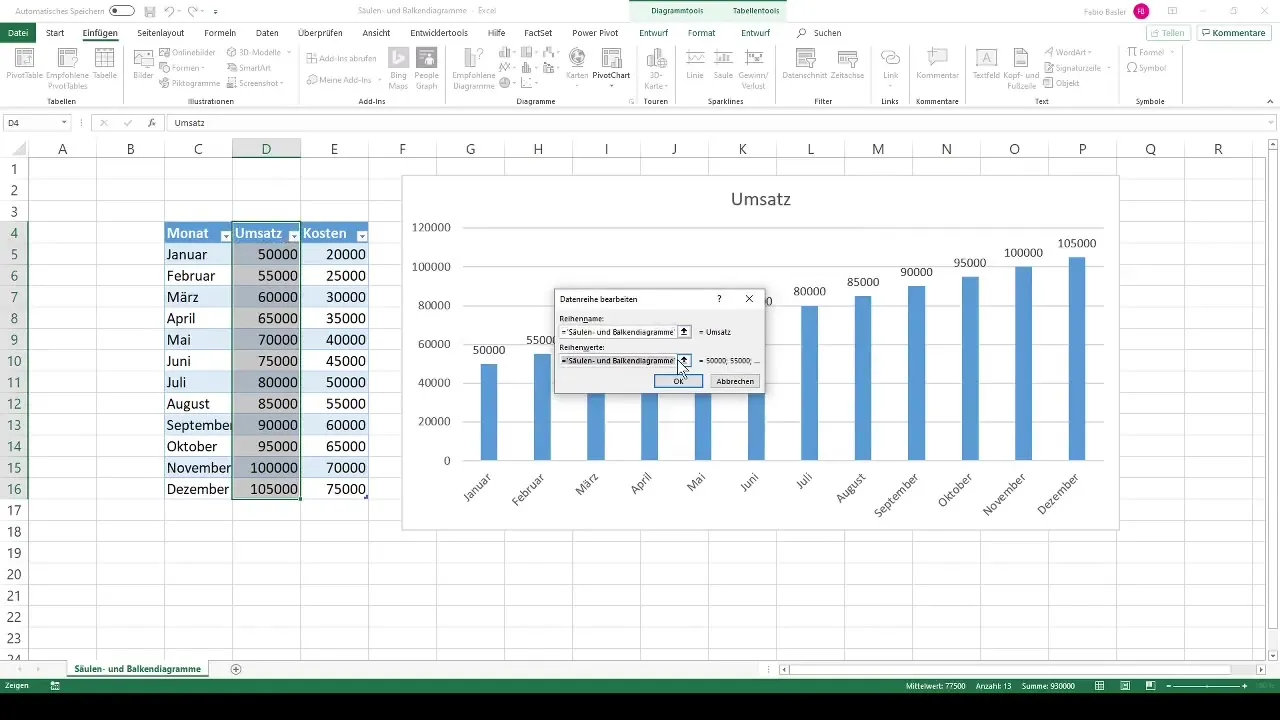 Membuat analisis data visual - membuat diagram batang dan diagram kolom di Excel