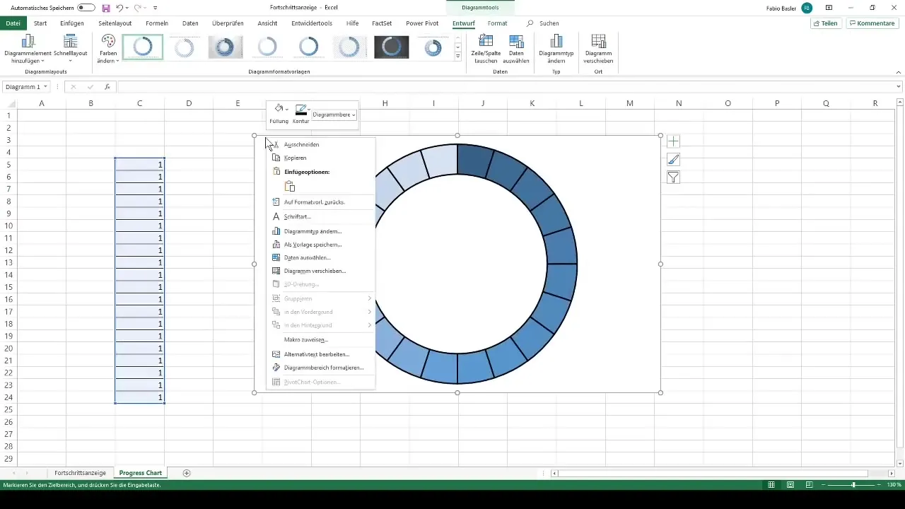 Dinamiskas progresa joslas izveide programmā Excel