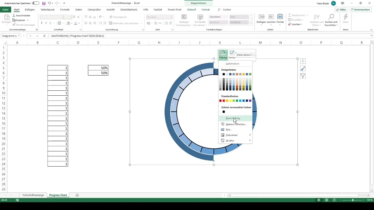 Opret dynamisk fremskridtsindikator i Excel