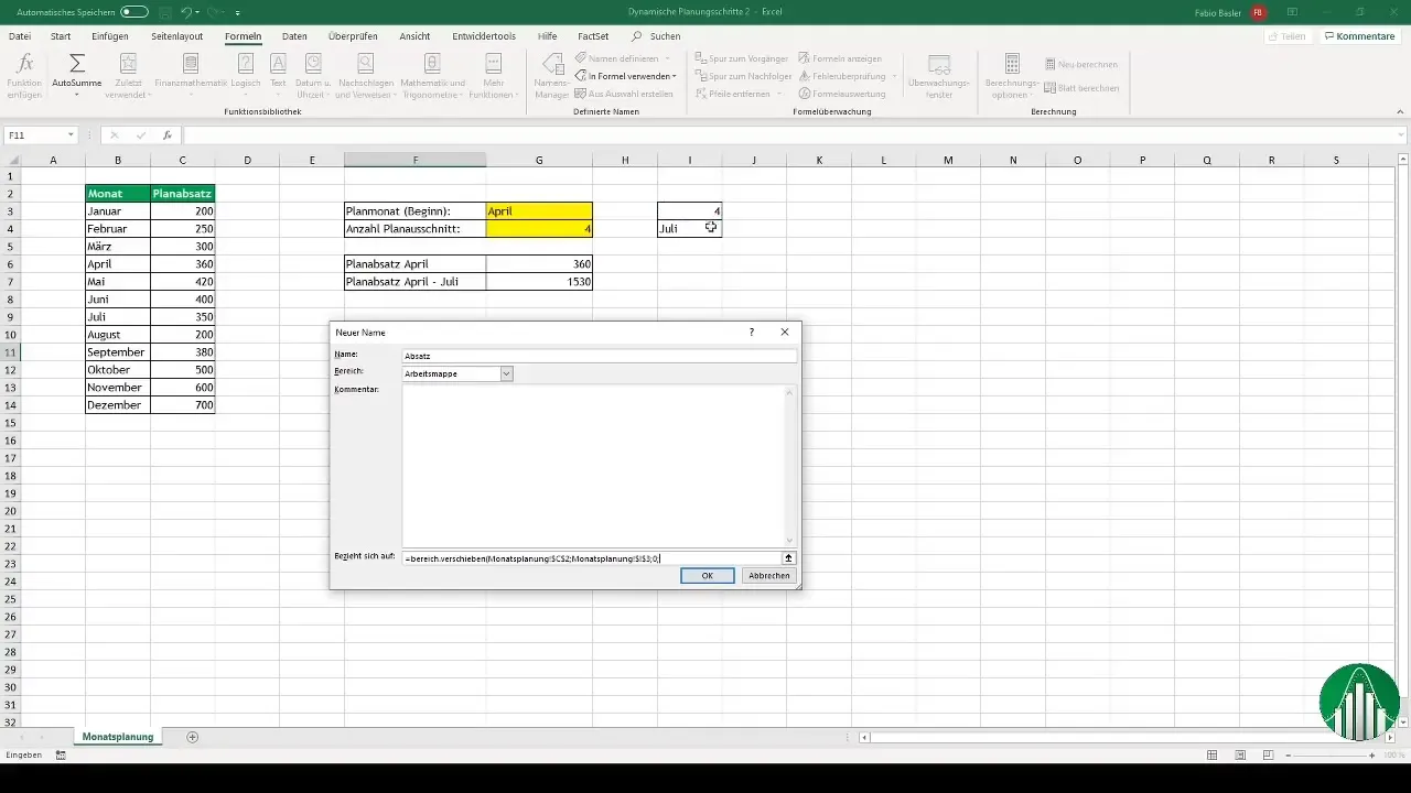 Ustvarjanje interaktivnih diagramov v programu Excel z dinamičnimi načrtovanimi koraki