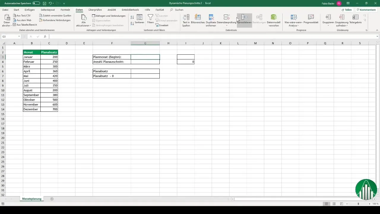 Membuat diagram interaktif dalam Excel dengan langkah-langkah perencanaan yang dinamis