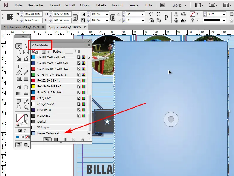Adobe InDesign 팁 및 트릭: 새로운 그라디언트를 빠르게 얻기 Adobe InDesign 팁 및 트릭: 새로운 그라디언트를 빠르게 얻기