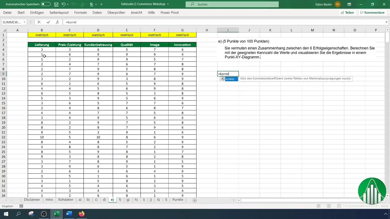 Correlatieanalyse in Excel om verbanden te onderzoeken