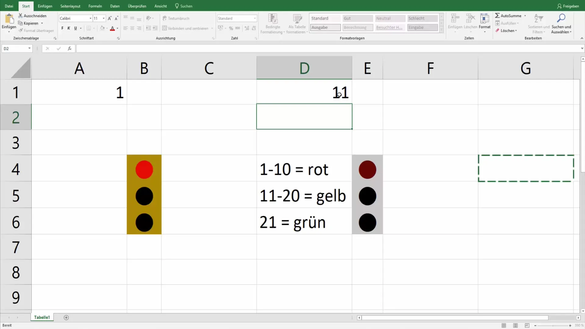 Nustatykite "Excel" šviesoforo funkciją, kad optimaliai pateiktumėte duomenis