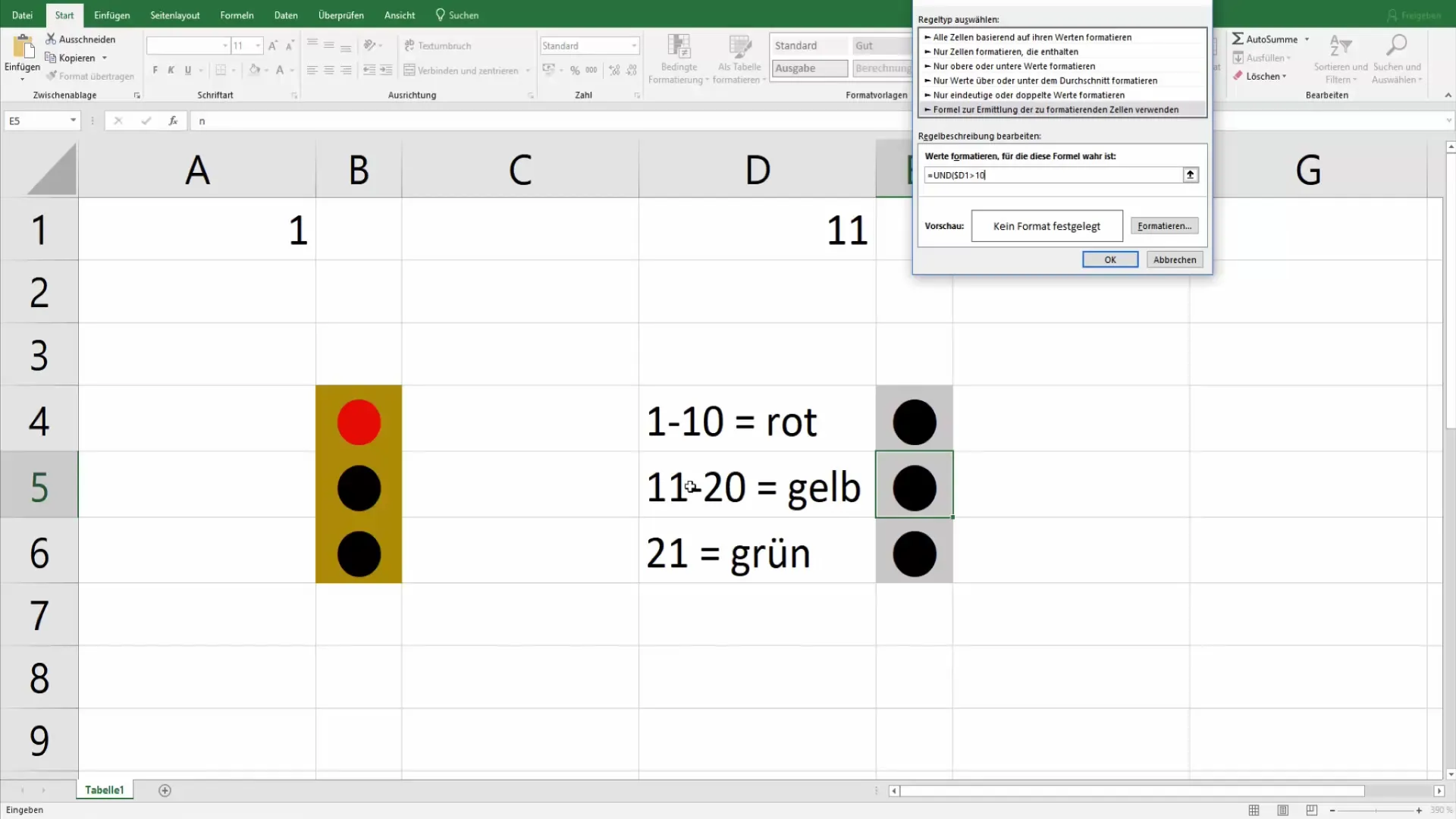 Nustatykite "Excel" šviesoforo funkciją, kad optimaliai pateiktumėte duomenis