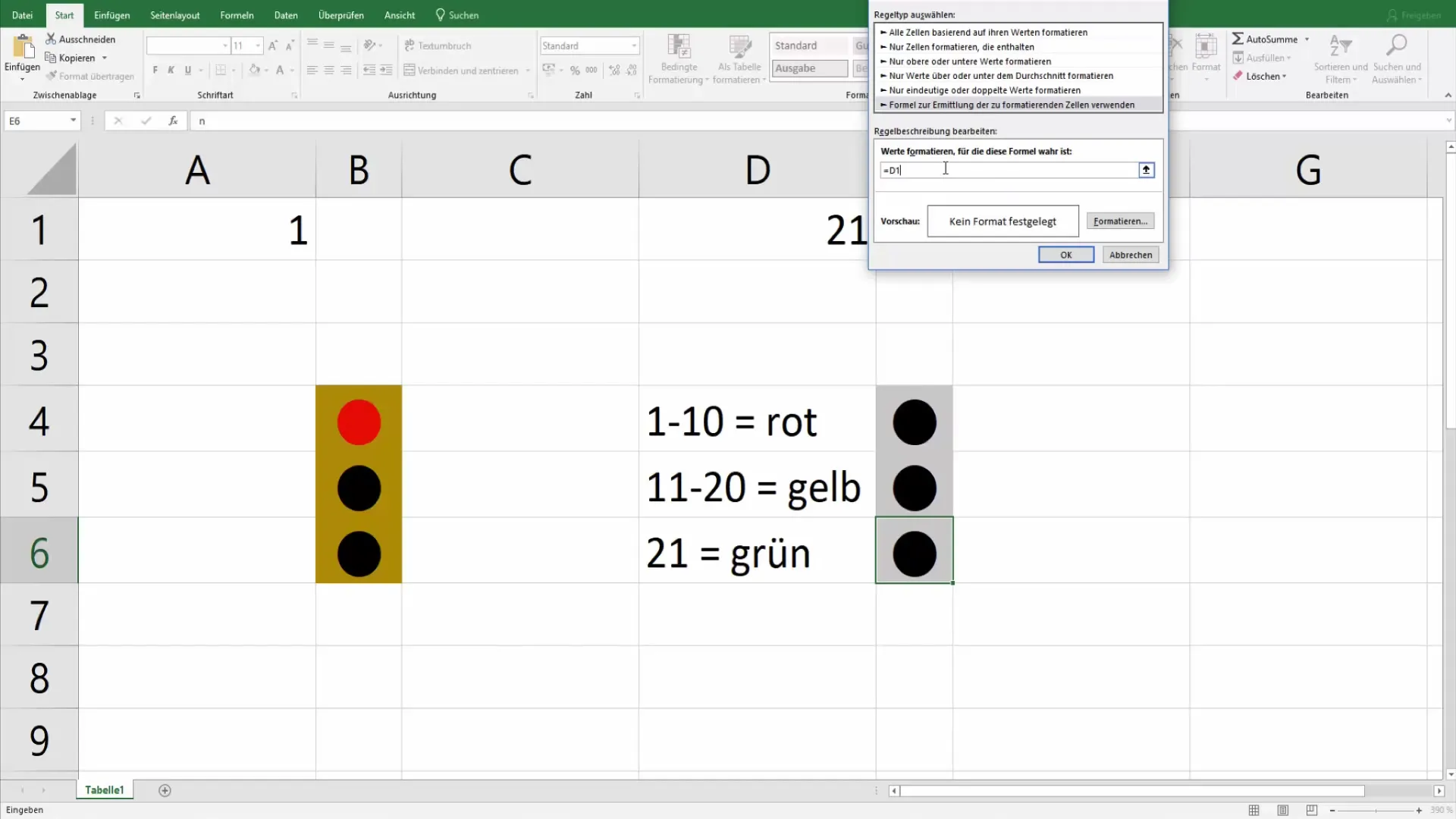 Nustatykite "Excel" šviesoforo funkciją, kad optimaliai pateiktumėte duomenis