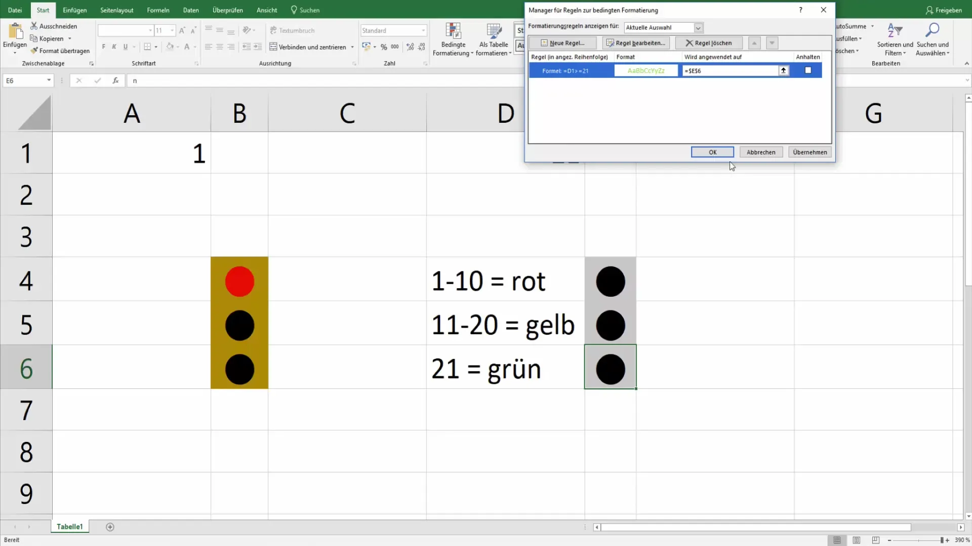 Nustatykite "Excel" šviesoforo funkciją, kad optimaliai pateiktumėte duomenis