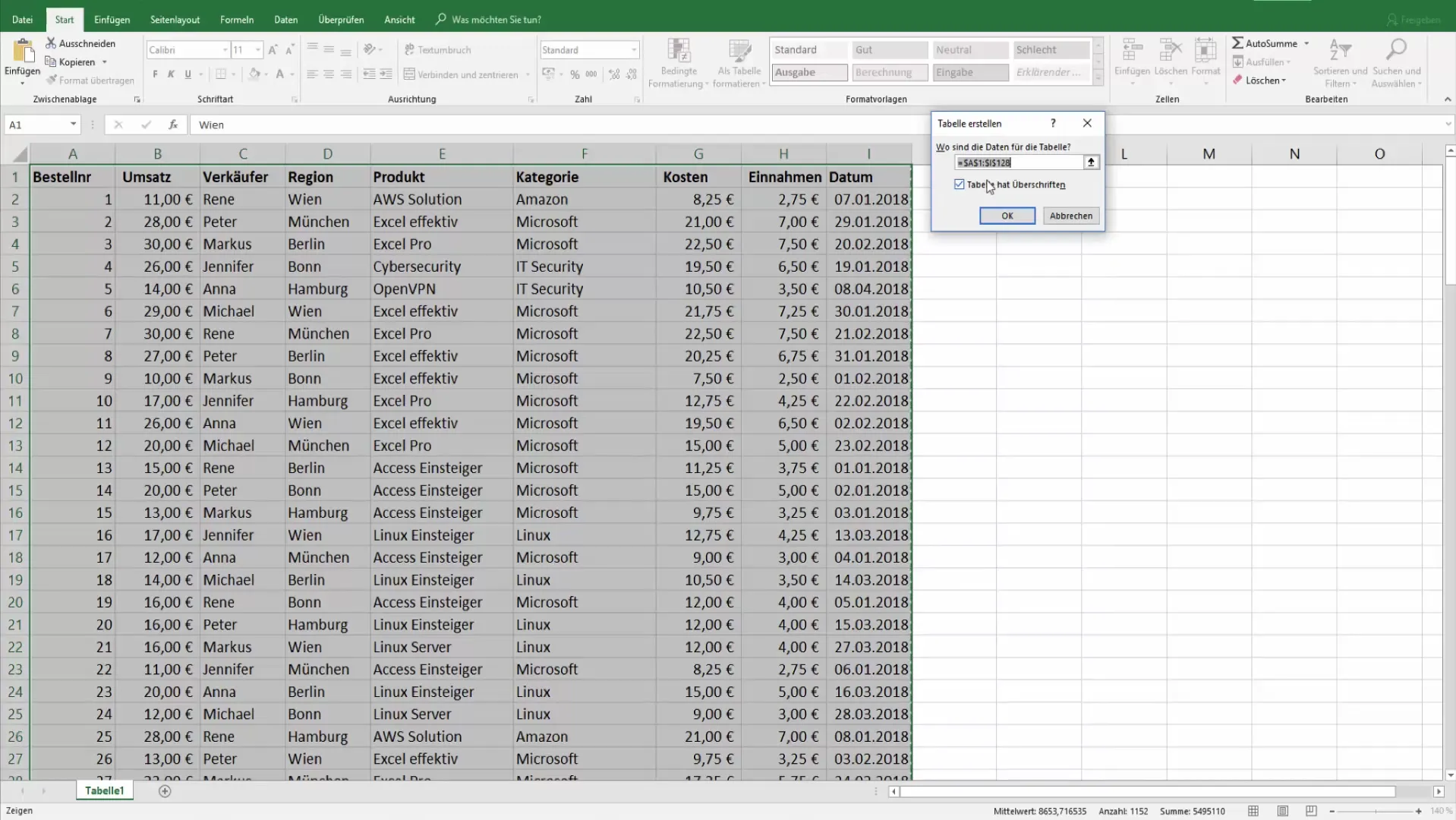 Efektyvių sukamųjų lentelių kūrimas programoje "Excel