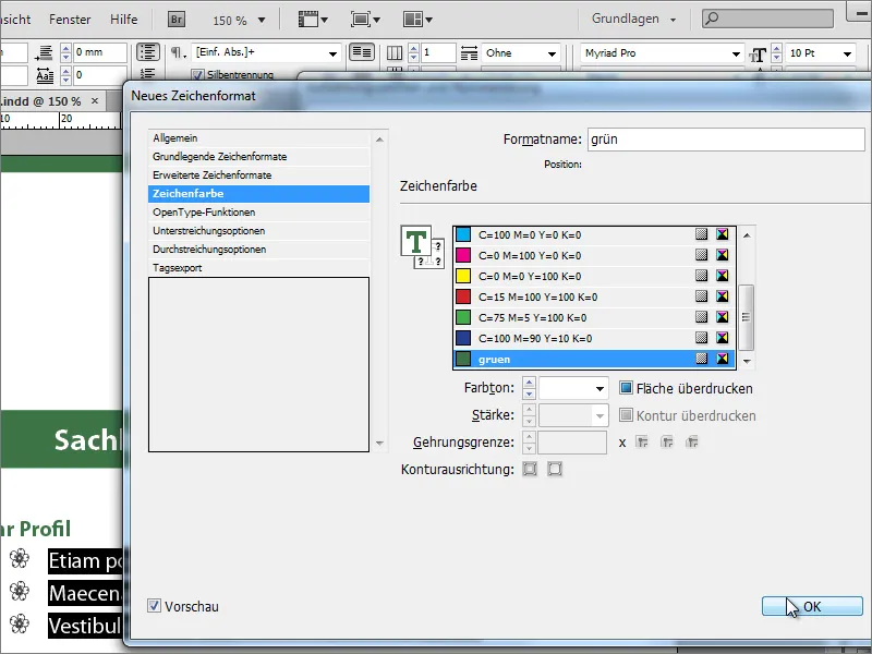 Oblikovanje oglasa za službo v programu Adobe InDesign