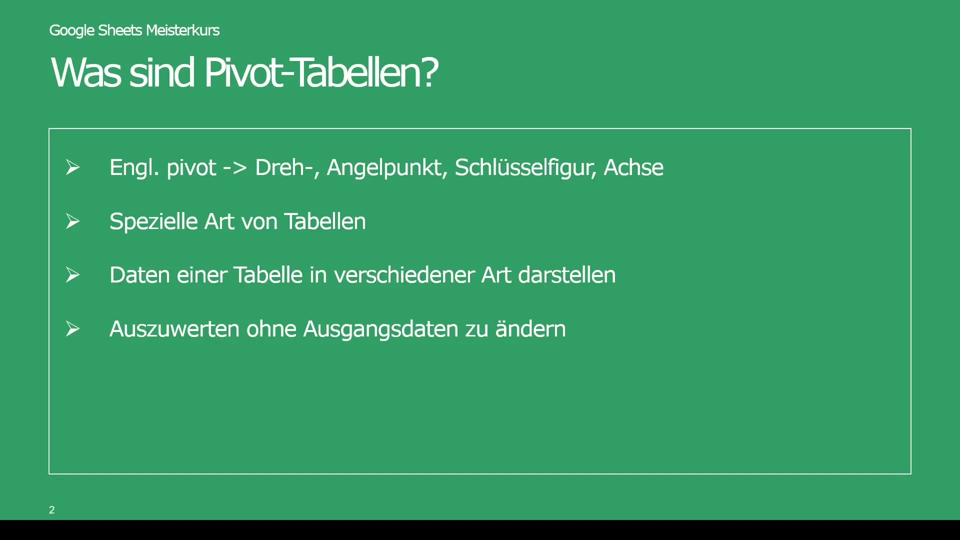 Effektiv analys med pivot-tabeller i Google Sheets