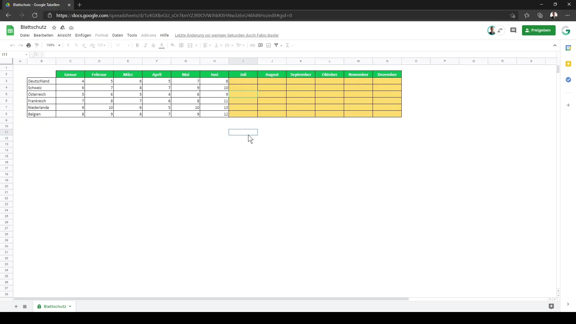 Configurar a proteção de folhas no Google Sheets para obter a máxima segurança