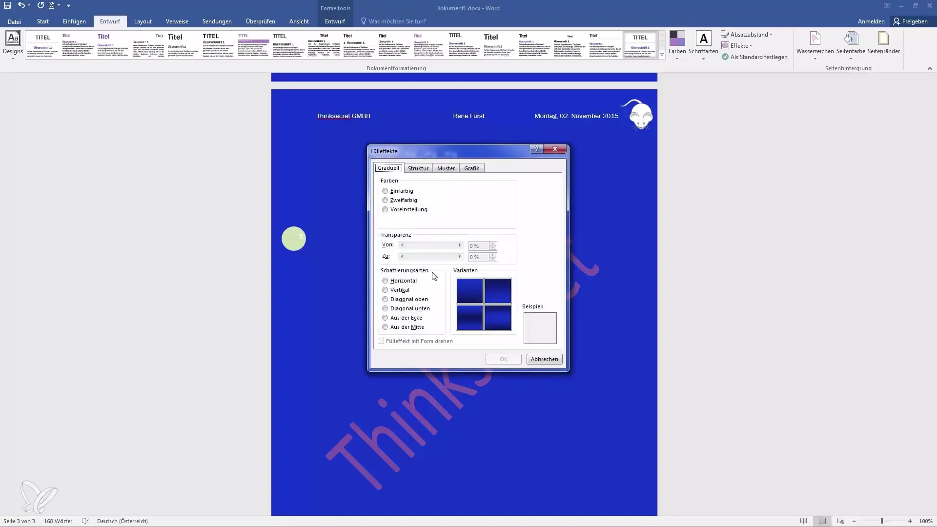 Personalize os seus documentos Word - crie fundos de página criativos