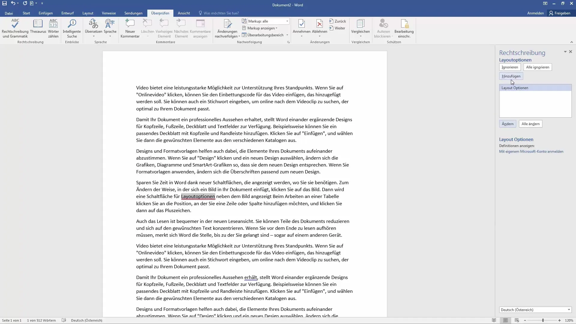 Spellingscontrole in Word - optimalisatie door het woordenboek