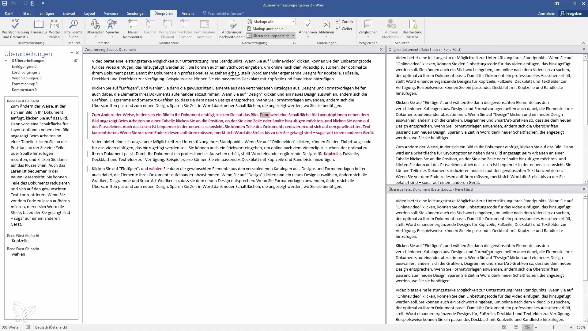 Comparar documentos en Word - Instrucciones paso a paso