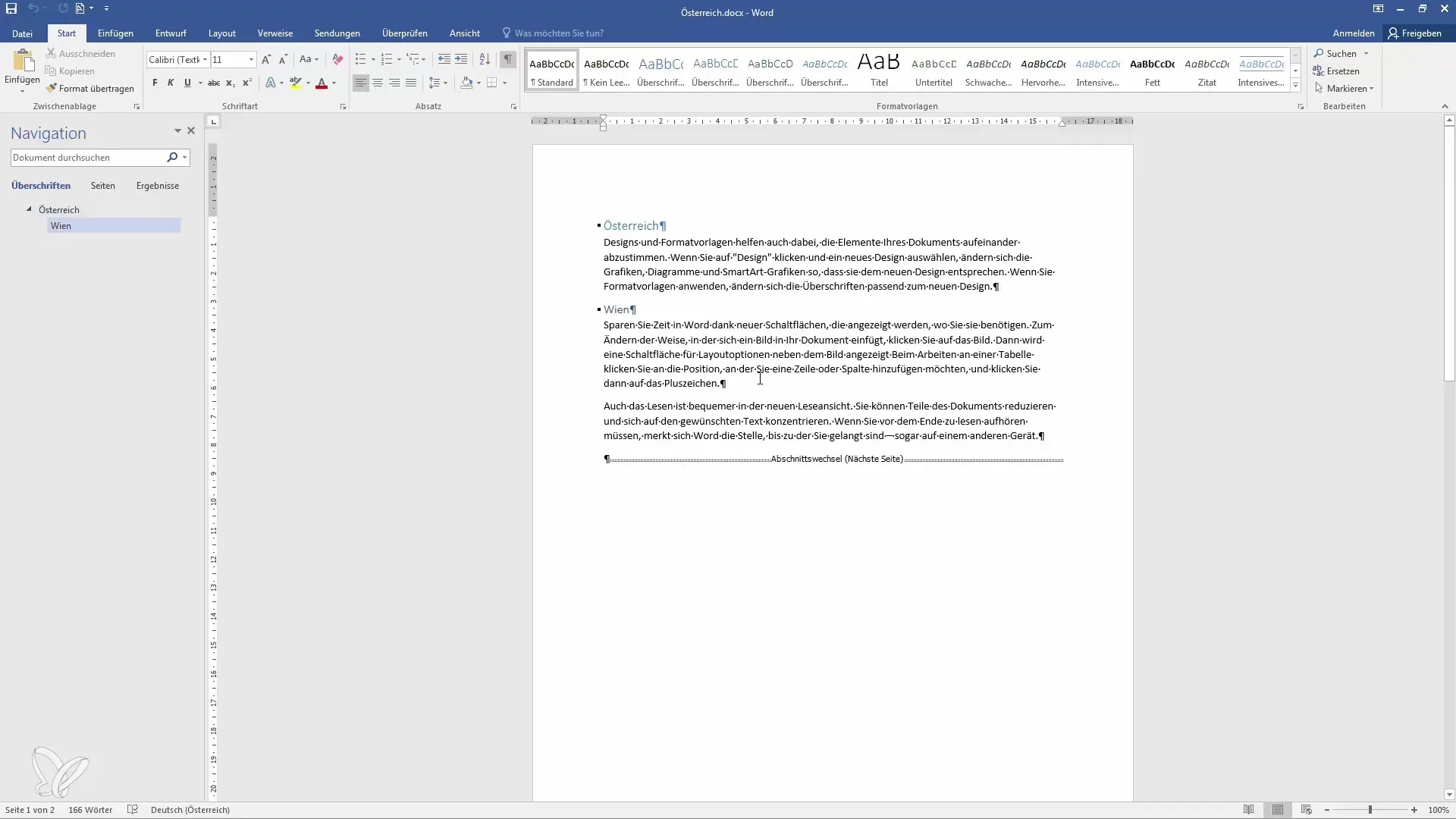 Vestigings- en centrale documenten effectief gebruiken in Word