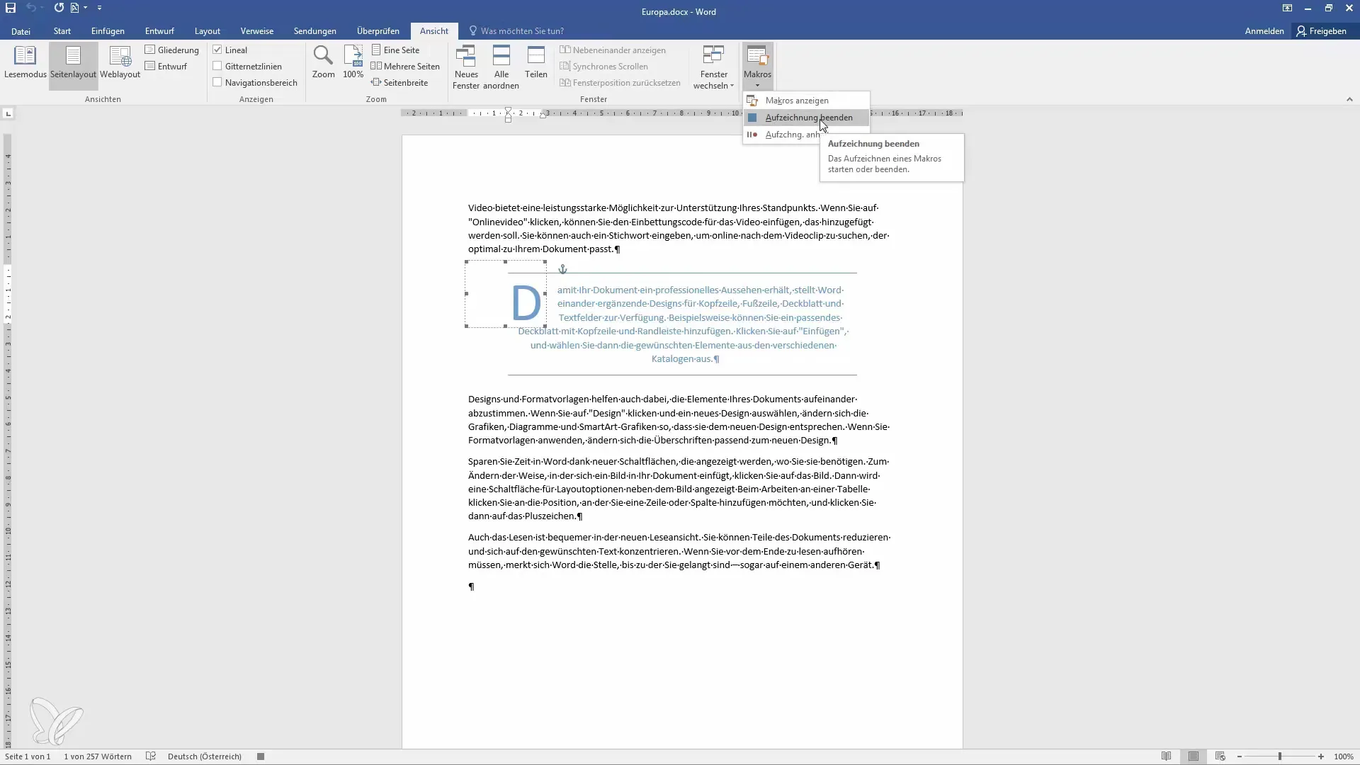 Makro di Word 2016 - Cara mengoptimalkan pekerjaan Anda