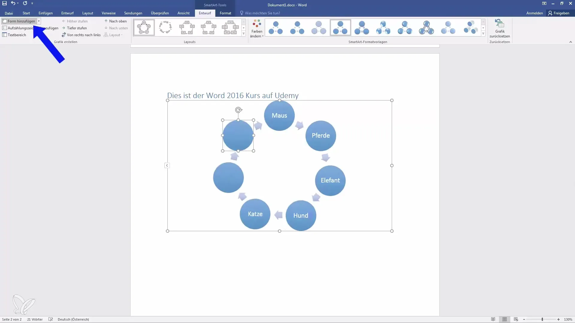 SmartArt di Word – Mendesain grafik untuk informasi